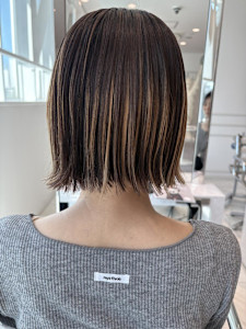 ミニボブにアンブレラカラー