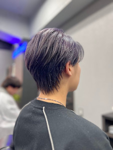 ☆メンズブリーチカラー×透け感抜群ディープラベンダー - ambitious 北坂戸掲載