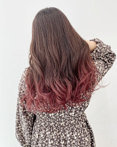 ピンクグラデーション