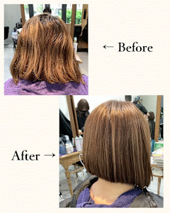 ≪お客様スタイル≫ 前下がりボブ