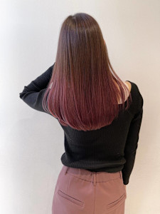 ピンクバイオレットグラデーション - Flora by siesta掲載