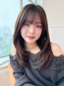 暗髪でも出せるこなれ感フェイスレイヤー×ナチュラルセミロング - AFLOAT/L 錦糸町【アフロートエル】掲載