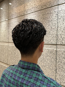 銀座　理容室　ナチュラルパーマ