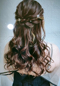 ハーフアップアレンジ