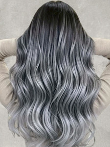 30代40代◎透明感バレイヤージュ錦糸町シルバー　　　錦糸町