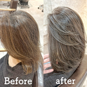 白髪ぼかし(レイヤースタイル)白髪キレイにマイナス10歳 - F.U.N 竹ノ塚店【ファン】掲載