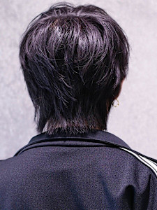 韓流ナチュラル束感マッシュウルフ