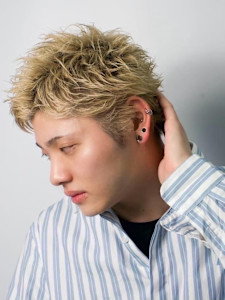 スパイキーショート×ダブルカラー