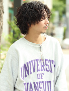 波巻きパーマ　ウルフパーマ - men's salon es.掲載