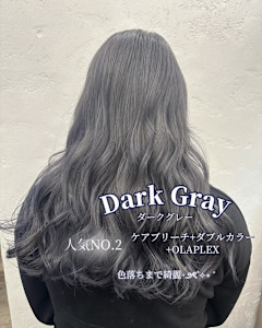 透明感たっぷりグレーカラー - Amily hair salon ひたち野うしく店掲載