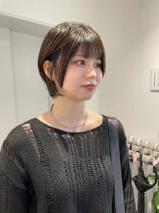 ショートボブウルフくびれ小顔30代40代50代横浜 - salon de joe横浜/レディースパーマ/メンズパーマ/レイヤーカット掲載