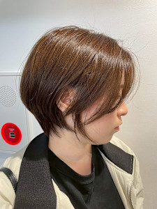 マッシュショートボブ小顔30代40代50代グレーカラー横浜 - salon de joe横浜/レディースパーマ/メンズパーマ/レイヤーカット掲載