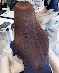 髪質改善/ナチュラルブラウンベージュ/レイヤーカット縮毛矯正