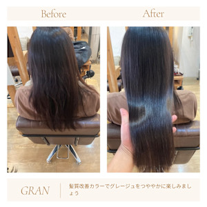 お客様髪質改善データ1971（グレージュカラー）