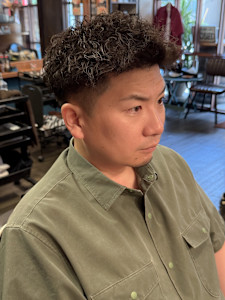 【メンズスパイキーショート×ツイストスパイラルパーマ】