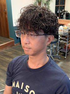 【メンズマッシュ×波巻きパーマ】