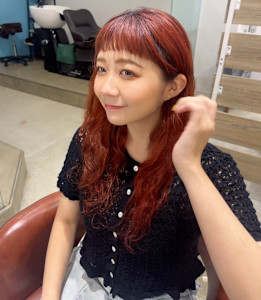 ビビッドオレンジヘア - mico hair salon掲載