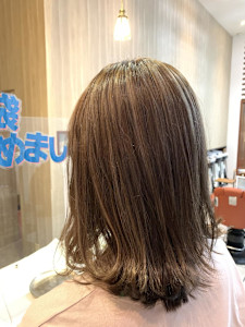 白髪ぼかしハイライト