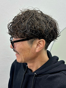 波巻きスパイラルツイストスパイラルパーママッシュメンズヘア