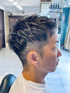 【40代 男性】ロンドンツーブロックパーマ（大宮/バーバー）