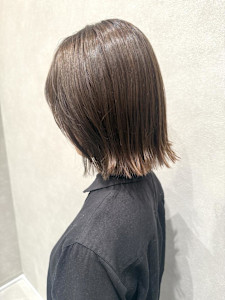 顔周りレイヤー/オリーブベージュ/ボブ - ungu GALLERY掲載