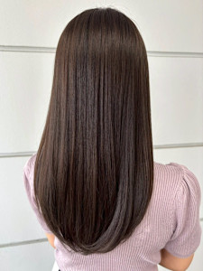 アッシュグレージュ セミロング 髪質改善カラー ダメージレス - 髪質改善 SEPT. 天神大名掲載