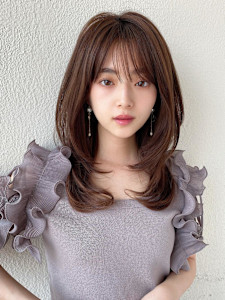 20代30代に人気！後れ毛がかわいい暗髪の韓国風くびれヘア - AFLOAT/L 錦糸町【アフロートエル】掲載