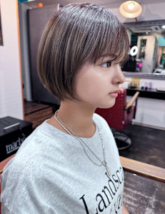 ミニボブ×ペールミルクティーグレージュ×メテオトリートメント - Chic髪質改善METEO(メテオ)取り扱いサロン【シック】掲載