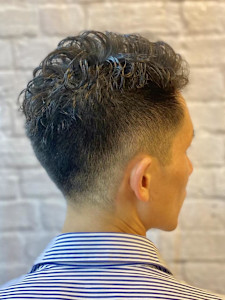 癖毛風パーマ×ショート