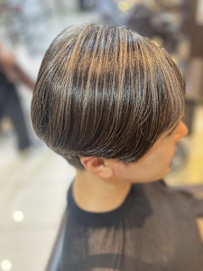 白髪ぼかしハイライトカラー