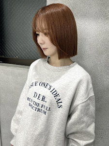 オレンジベージュ／ボブ