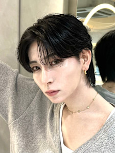 men's/メンズ/曲がる縮毛矯正/マッシュショート/韓国