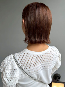 ミニボブ 外ハネボブ ミルクティーベージュ 20代 30代 - NAKAO COIFFURE掲載