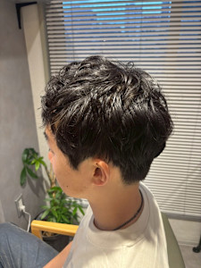 ナチュラルカール×マッシュショート