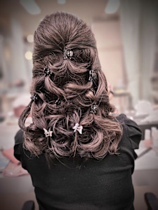 ハーフアップアレンジ