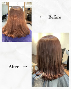 ≪お客様スタイル≫ ツヤツヤピンクベージュ