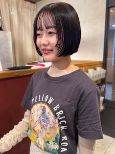 ショートボブ 髪質改善 顔周りカット 透明感カラー 艶髪  - atelier.神戸三宮店【アトリエ】掲載