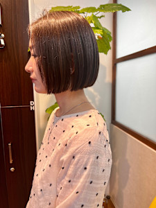 ボブ×マットグレージュ - センター北 美容院 lea/1 HANARE掲載