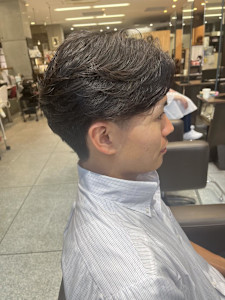 メンズツフェザーパーマ