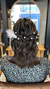 ふわふわハーフアップ