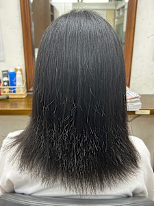 縮毛矯正ロング　NO CUT