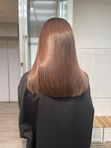 髪質改善トリートメント艶髪縮毛矯正赤み消しカラーベージュ - N°Elune 秋田店掲載