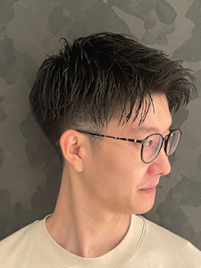 アップバングショート - ヒロ銀座バーバーショップ大阪本店掲載
