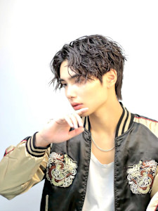 渋谷駅/学割U24/メンズサロン/フェザーパーマ