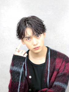 渋谷駅/学割U24/メンズサロン/フェザーパーマ