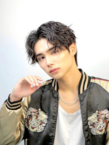 渋谷駅/学割U24/メンズサロン/フェザーパーマ