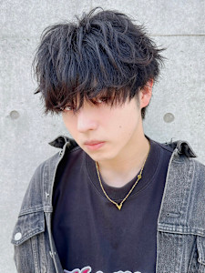 渋谷駅/学割U24/メンズサロン/フェザーパーマ