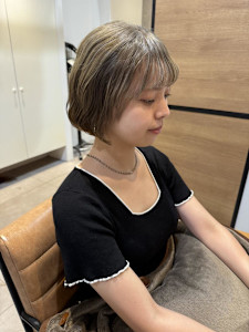 ♪ミルクティーベージュ×ボブ♪ - 半個室型美容室 Sourire 西新店掲載