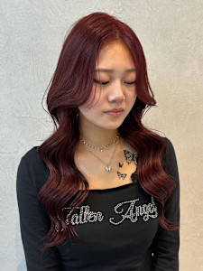 ワイドバング/ホワイトブロンド[髪質改善/ヘアセット/大宮]