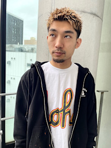 メンズ　スパイキーショート　※ブリーチ有